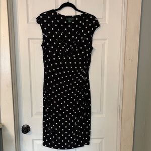 Lauren Ralph Lauren Polka Dot Midi Dress
